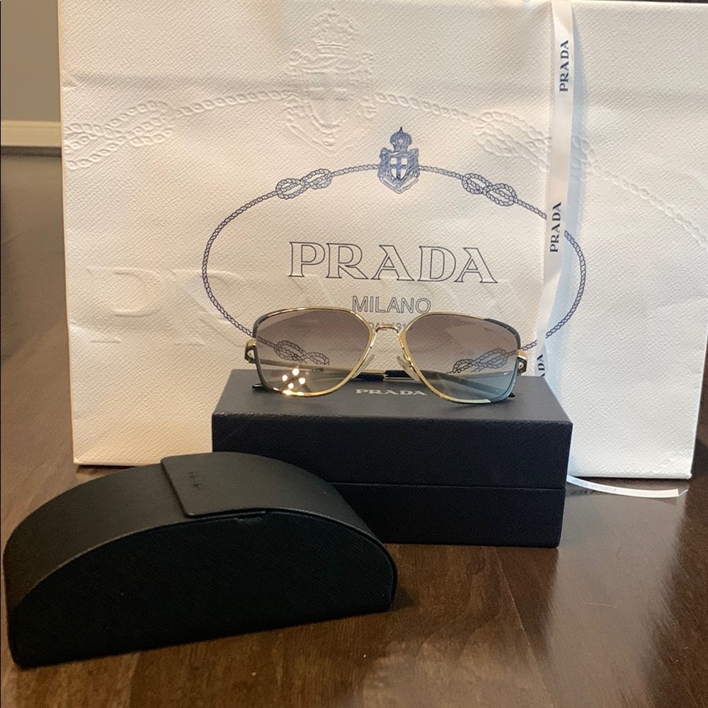 Prada Gold Sunglasses for Women